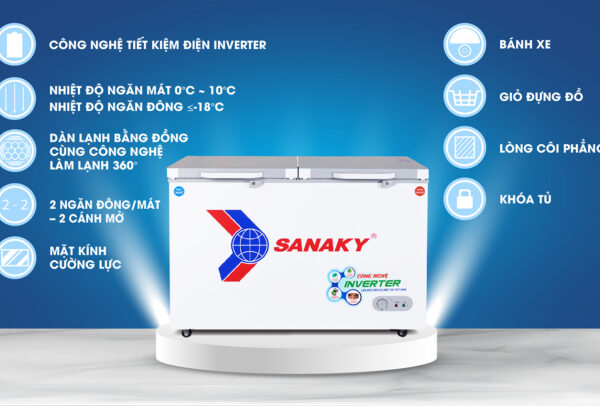 Các tính năng nổi bật của tủ đông Sanaky VH-3699W4K inverter