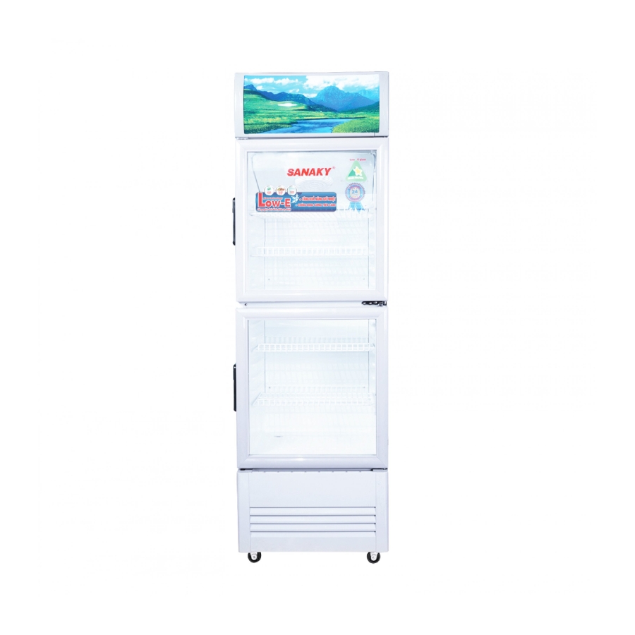 tu-mat-Sanaky VH-258WL Tủ mát Sanaky VH-258WL dung tích 200 lít, 2 cánh mở trên dưới